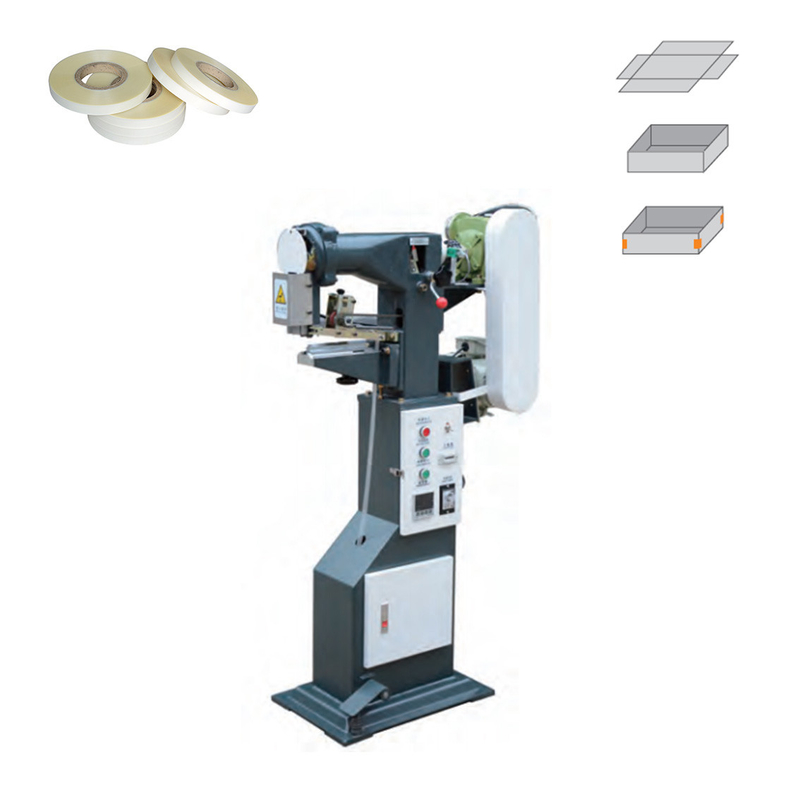 Semi Automatic Rigid Box Making Machine / Manual Corner Pasting Machine For Making Gift Box